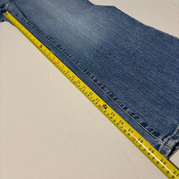 Polo Jeans Co Ralph Lauren Womens 14 Bootcut Denim Jeans Distressed Low Rise Y2K - Picture 13 of 14